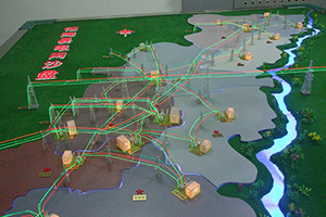 电力网线沙盘模型